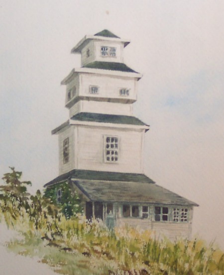 Painting of tower